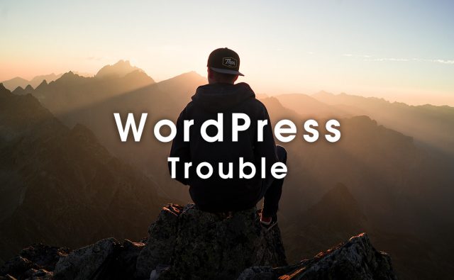 WordPress トラブル になった時の対処法 これで解決！