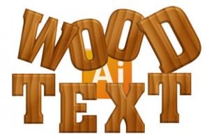 ウッド風テキスト