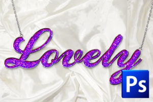 Photoshop 輝くジュエリー