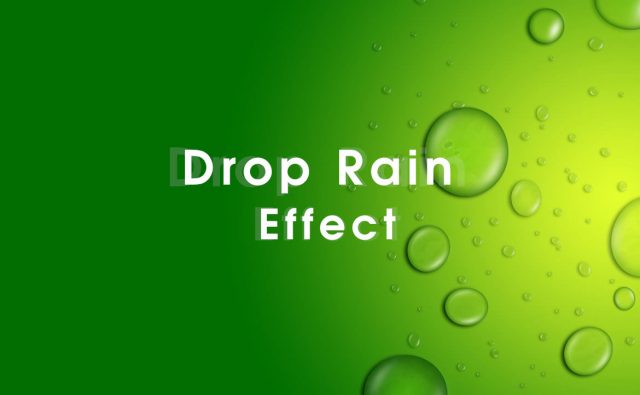 Photoshop 簡単に作れるドロップレイン チュートリアル