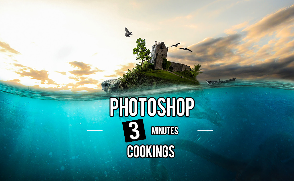 Photoshopで水中を表現する方法