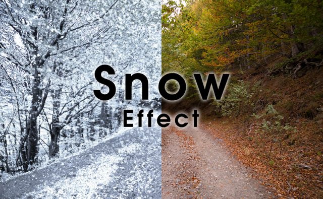 Photoshop 雪を簡単に表現できるスノーエフェクト