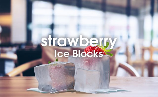Adobe Dimension × Photoshopで作るストロベリーが入った氷ブロック