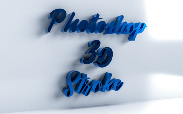 Dimension × Photoshopで作る3Dストロークテキスト