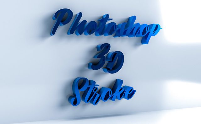 Dimension × Photoshop で作る3Dストロークテキスト
